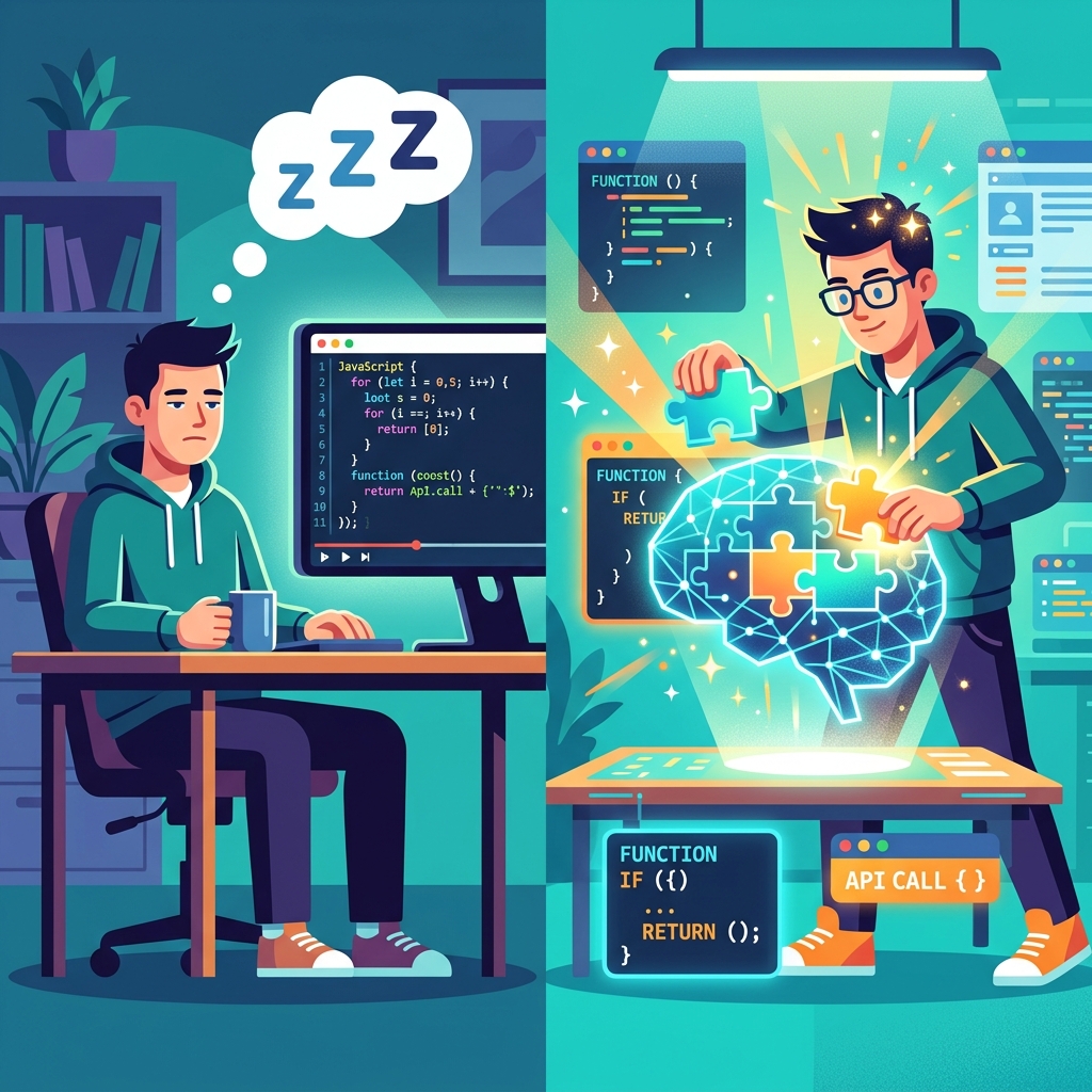 So sánh sự khác biệt giữa học tập thụ động qua xem video và học chủ động qua Active Recall