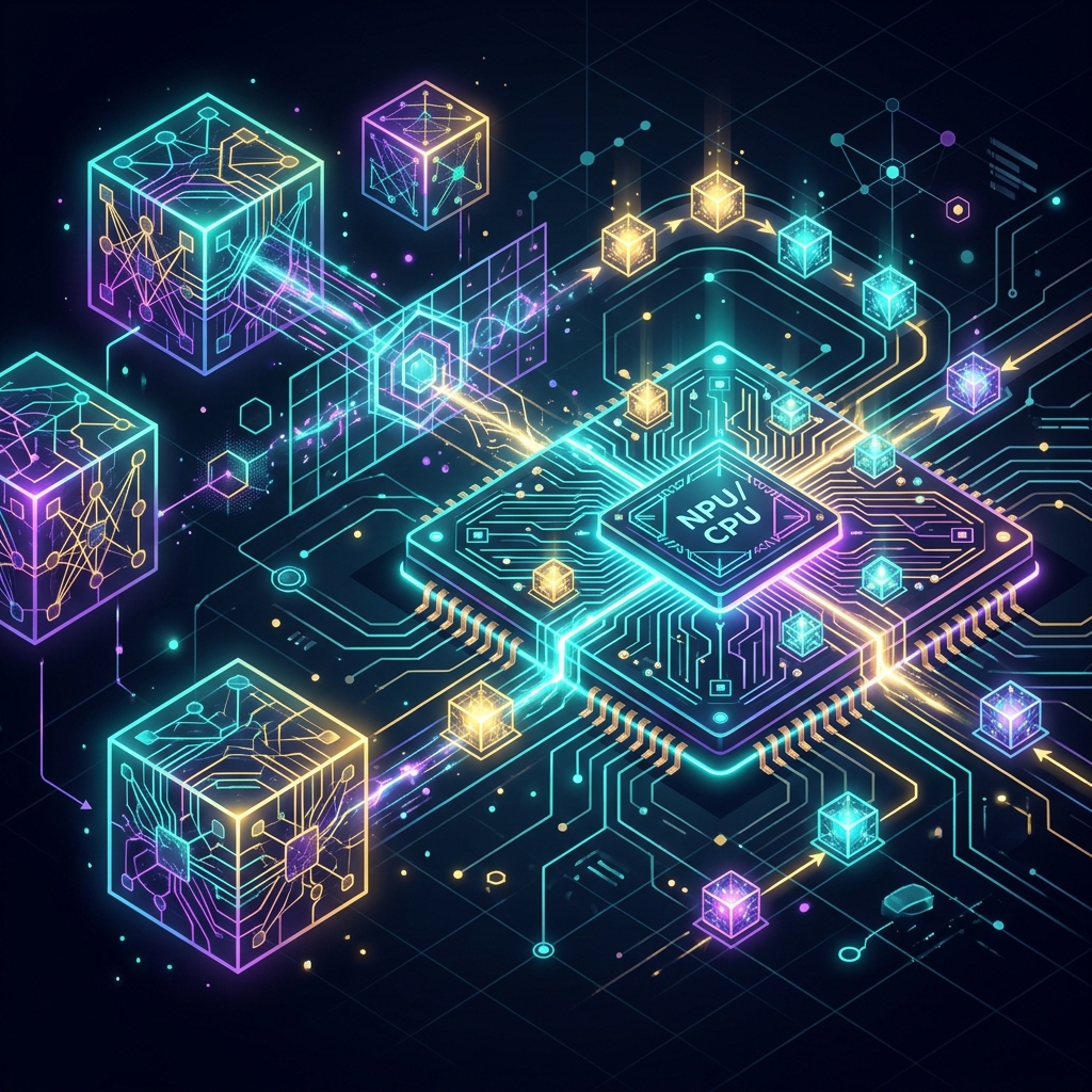Mô tả kỹ thuật nén lượng tử hóa (Quantization) giúp SLM 8B vận hành cực nhẹ trên RAM của PC tiêu chuẩn