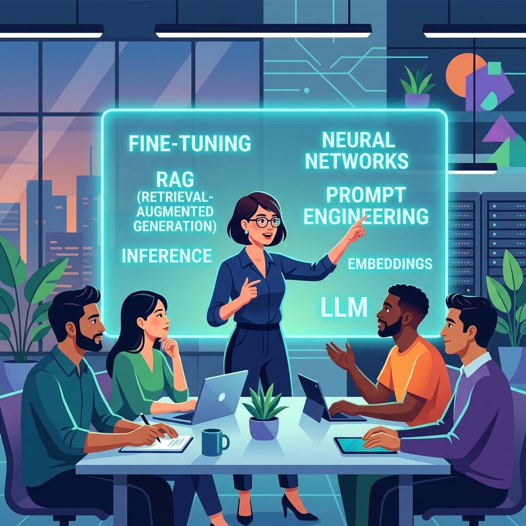 Tiếng Anh Chuyên Ngành Kỹ Nghệ AI Và Khoa Học Dữ Liệu: Làm Chủ Các Thuật Ngữ Fine-Tuning, Inference, RAG Và Quantization Trong Giao Tiếp